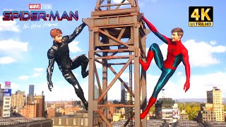 Spider-Man and Agent Venom Team Up With No Way Home Final Swing Suit (Spider-Man 2 PS5)