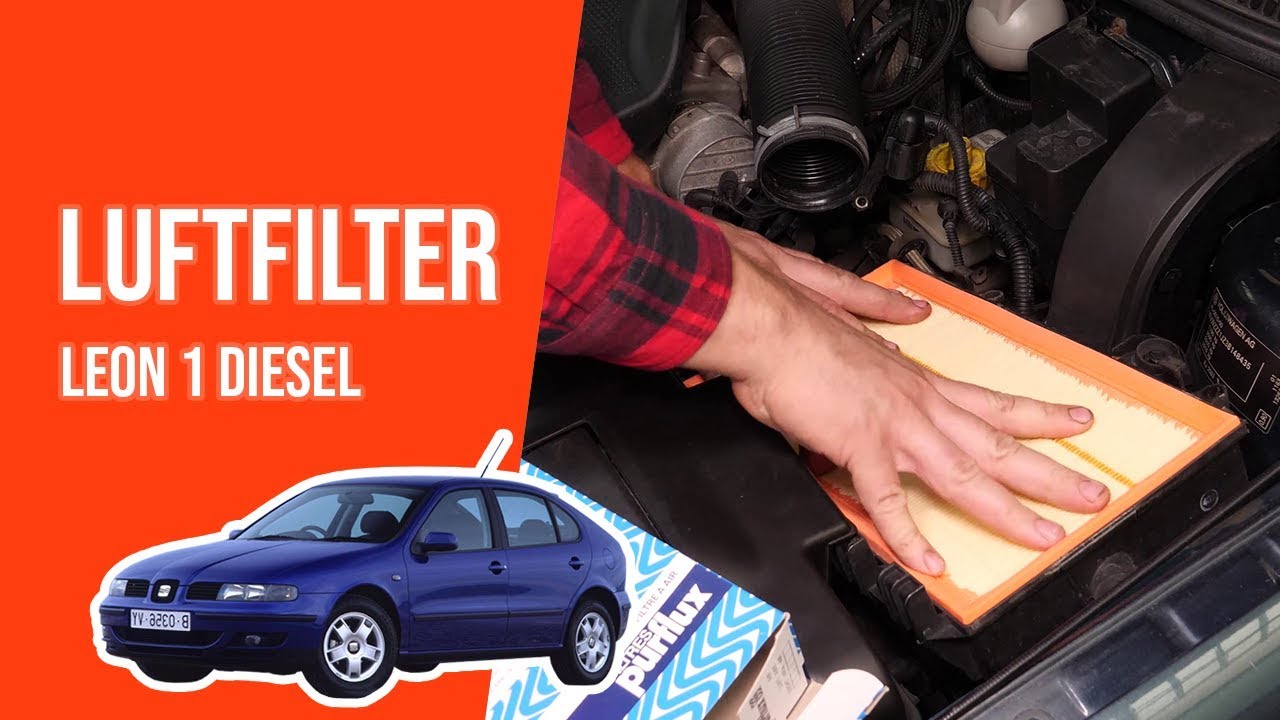 Seat Leon 5f 2.0 Tdi Luftfilter Wechseln Wie LEON 1 1.9 TDI Luftfilter wechseln 💨 - YouTube