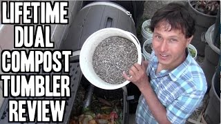 My New 100 Gallon Plastic Tumbling Composter Review