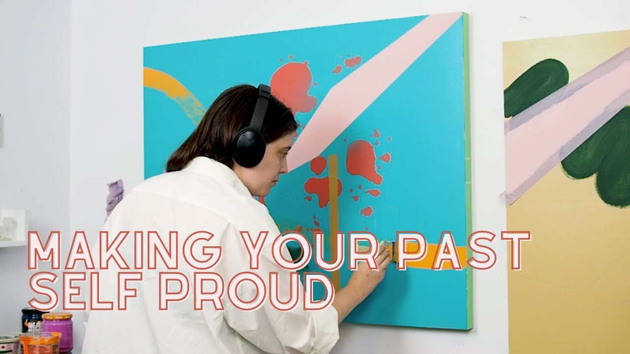 Building an art practice to make my past self proud! | Art Studio VLOG 1