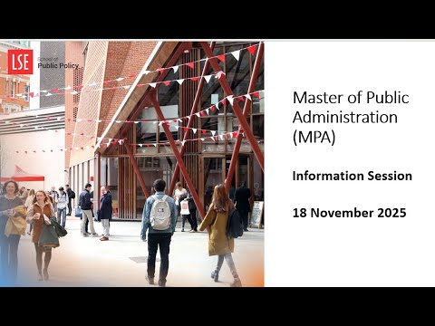 Master of Public Administration (MPA) - information session - YouTube