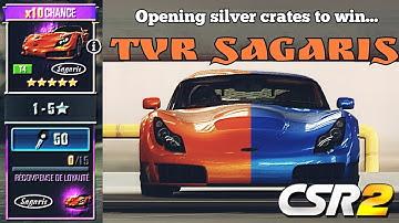 | CSR2 | Open silver crates to win TVR Sagaris - ×10 drop rate (Bad luck🤦‍♀️)