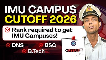 IMU CET 2026 Rank vs College: Exact Cutoff for All IMU Campuses DNS/BSc/BTech #imucet