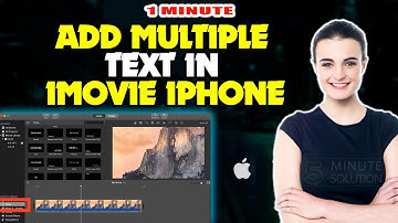 How to add Multiple text in iMovie iPhone 2024