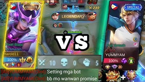 TOP GLOBAL WANWAN VS CLINT WHO WILL WIN !!LEGENDARY!! ROAD TO MYTHICAL GLORY ||MLBB||