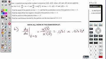 2011 Parametric FRQ Video Solution