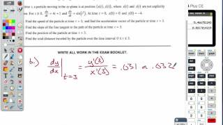2011 Parametric FRQ Video Solution