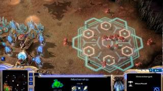 Starcraft 2 Beta - First Look at Protoss Mothership Mass Recall