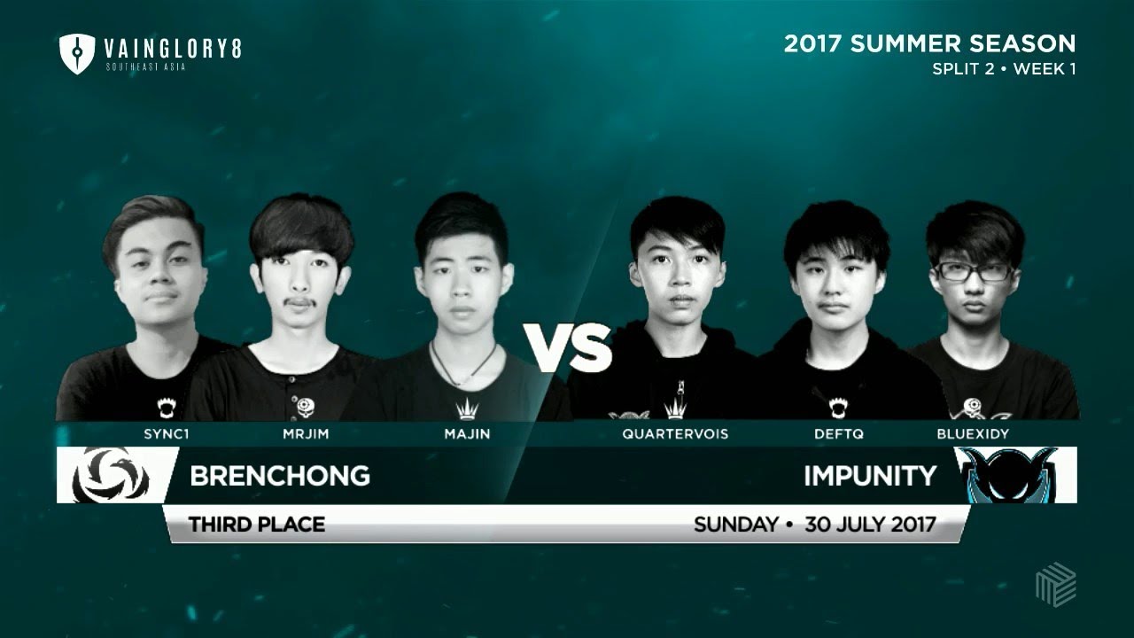 Brenchong VS Impunity Game 2 Third Place | Vainglory 8 SEA Summer Season 2017 - Split 2 Week 1
