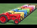 Work With Colors - JCB- MASSEY FERGUSON - NEW HOLLAND Tractors - CULTIVATING  - Farming Simulator 22