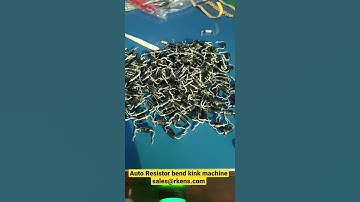 Automatic axial lead bending and kinking machine