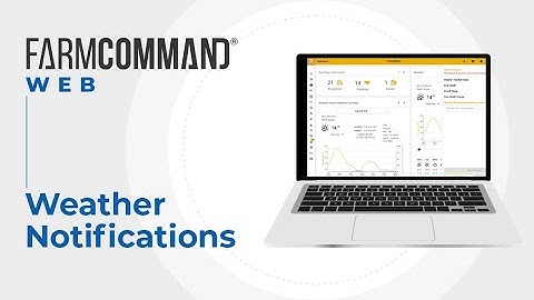 FarmCommand: Weather Notifications