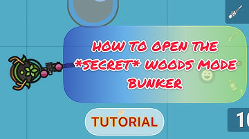 How to unlock the *SECRET* bunker in WOODS 🪵 MODE | surviv.io Tutorials