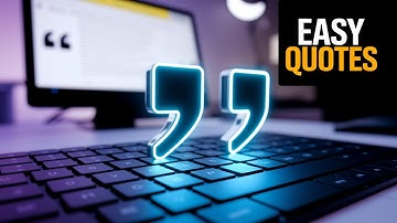 How to make quotation marks using your keyboard
