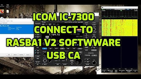 ICOM IC-7300 -connect to RSBA1 PC Software TEST and Discuss