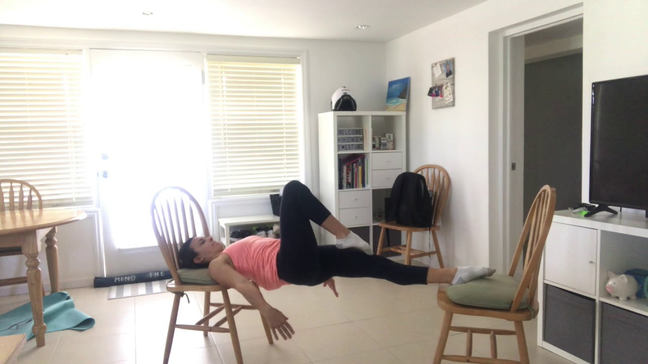 Chairs Core and leg tightening YouTube