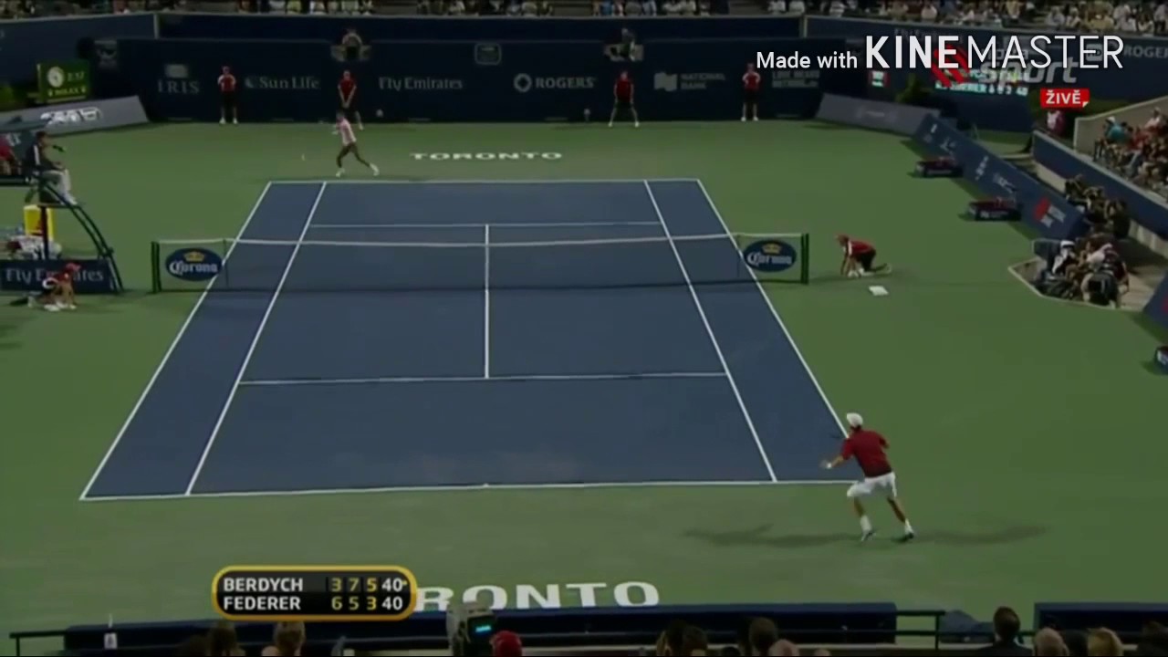 Let it amaze you: Federer vs Berdych 2010 Rogers cup: Unbelievable point!