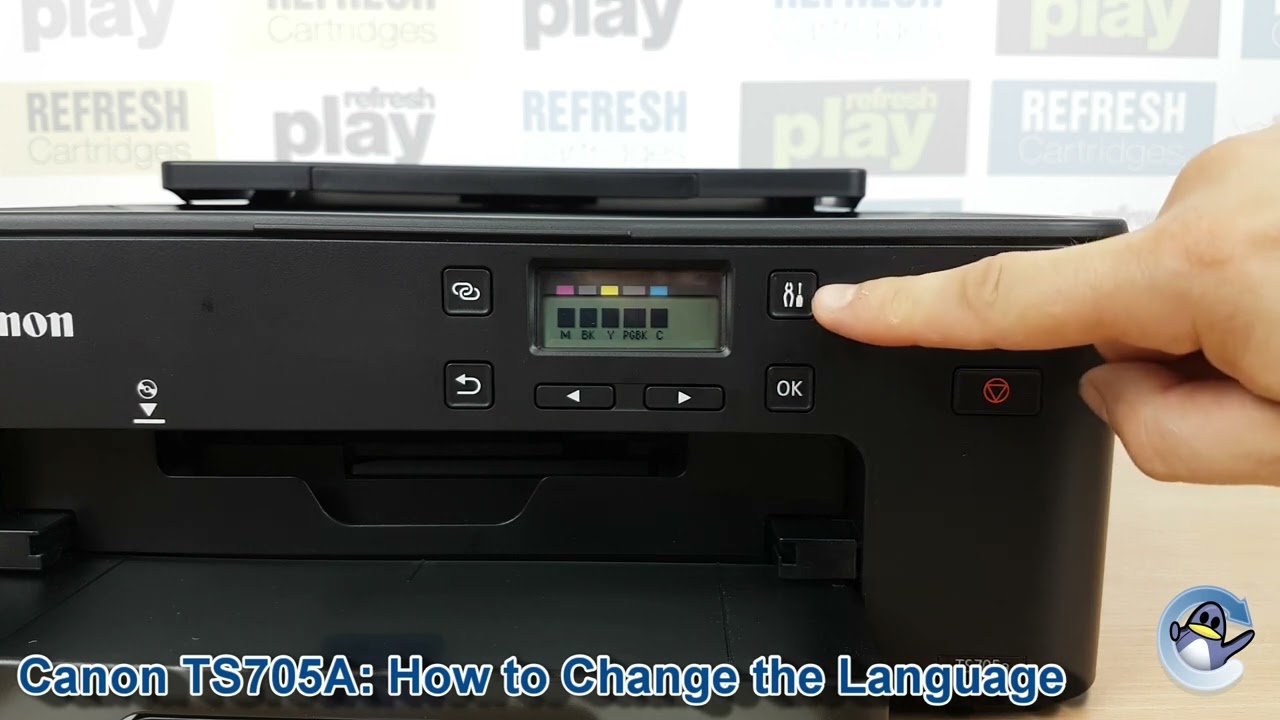 Canon Pixma TS705a: How to Change the Language 