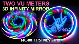 TWO VU Meter 3D Infinity Mirror | How It's Made