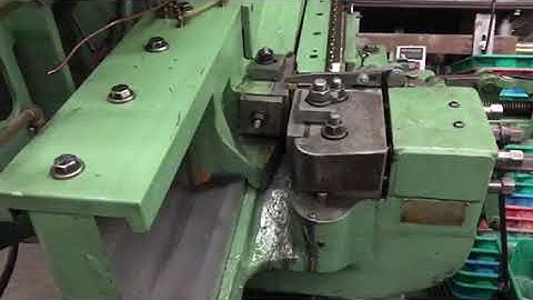 Threading on a Waterbury Threader