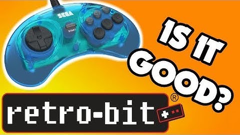 RETRO-BIT 6 BUTTON GENESIS CONTROLLER - Sega Head