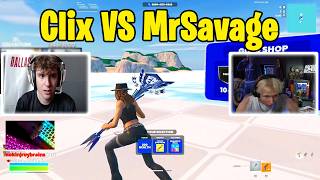 Clix VS MrSavage & Higgs 1v2 Clutch Realistics!