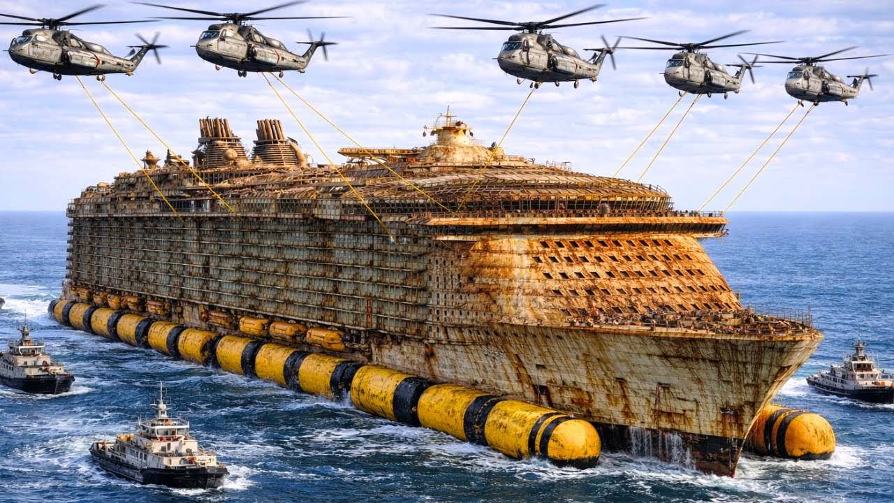 For $12,500 I Bought a Sunken Damaged Cruise Ship and Rebuilt It into a 10,000-Passenger Super Liner