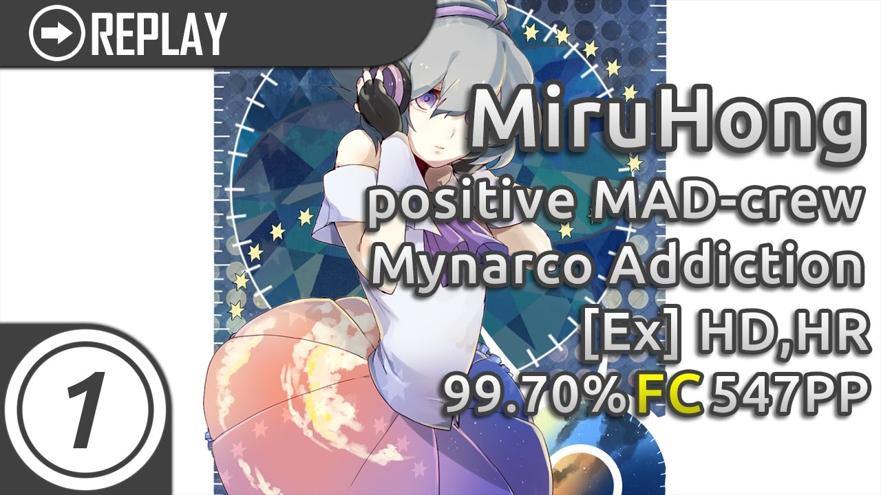 MiruHong | positive MAD-crew - Mynarco Addiction [Ex] +HD,HR 99.70% FC 547pp