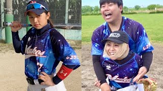 【激闘】金髪ロリギャル＆豪腕女子が両親に捧げる熱盛プレー連発！母の日…ムコウズ全員野球で勝つ！