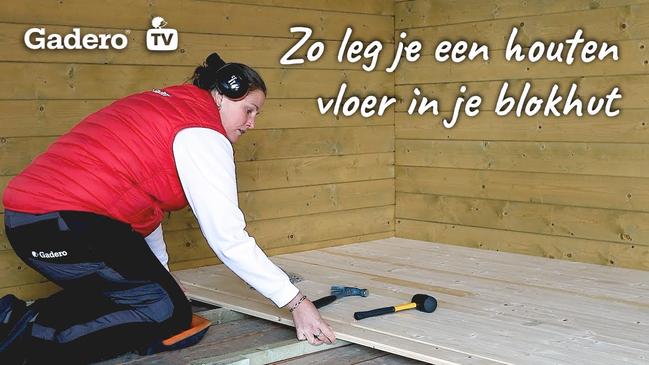 Hoe leg ik een houten vloer in een blokhut?