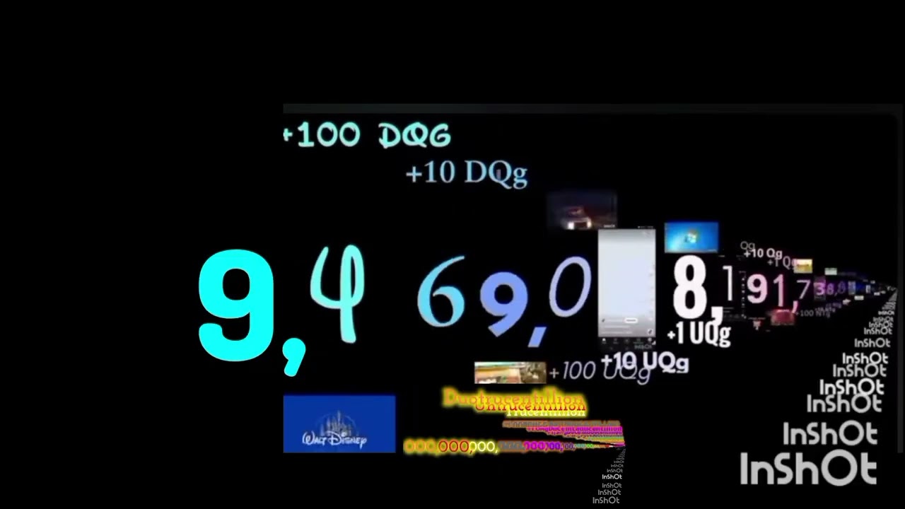Numbers 0 to 1 Sexquadragintillion With Sounds!