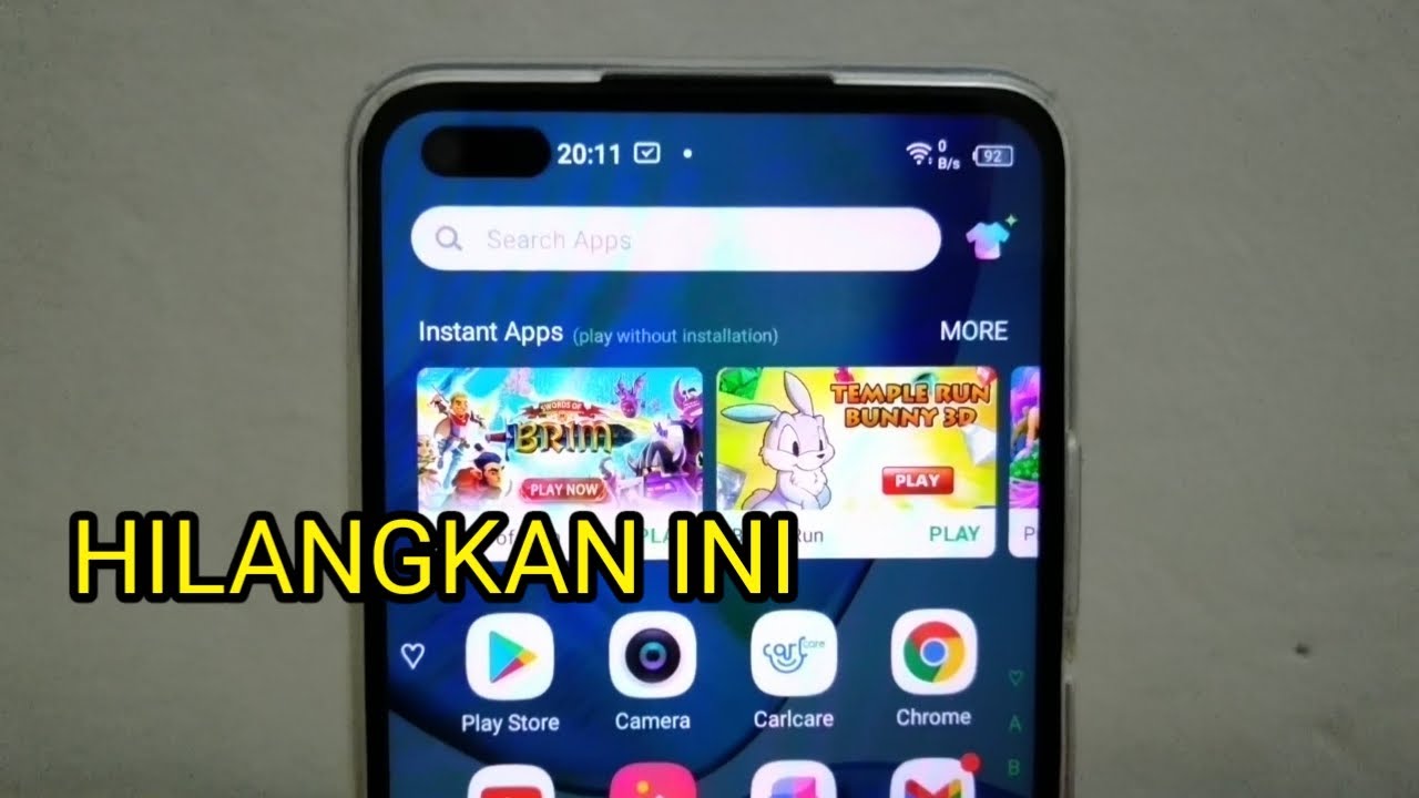 Cara Menghilangkan Instant Apps di Infinix Note 8 