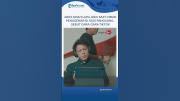 Ariel NOAH Lupa Lirik saat Hibur Penggemar di Atas Panggung, Sebut Gara gara Tiktok