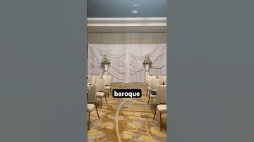 Elegant Baroque Draping for a Wedding | Event Décor Inspiration ✨