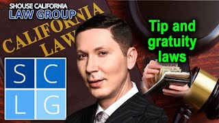 Labor law attorney neil shouse explains tipping and gratuity laws in
california. tips are defined as cash or other form of payment that a
customer leaves tha...