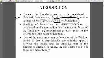 Beams on Elastic foundation- Part-2