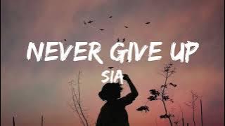 Sia - Never Give Up (Lyrics)