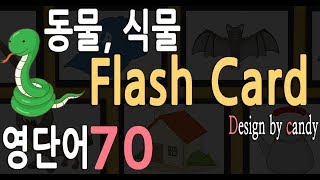 영어단어 카드 동물, 식물 70 |  플래시 카드| 기초영어 |그림으로 영단어 공부 screenshot 5