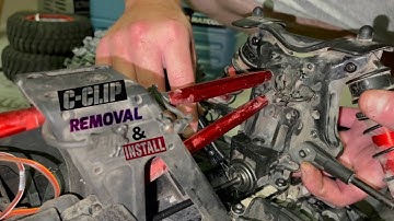 Kraton8s/Outcast8s C-clip (off/on) How I Do It; Removing & Reinstalling Main Input Gear & Bearings