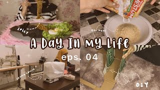 A Day In My Life |Oatmeal Breakfast, Sewing Course, Lemonilo Pedas Korea, DIY Rak Map,etc| IDN ??