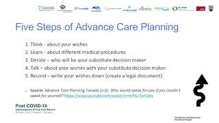 Post COVID-19: Advance Care and Financial Planning