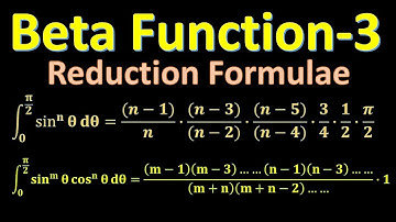 Beta Function-3 I Reduction Formulae I How to use Reduction Formulae to solve Special Integrals