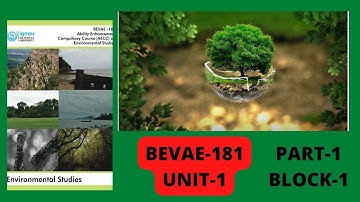 BEVAE-181.. Environmental studies..Unit-1..PART-1
