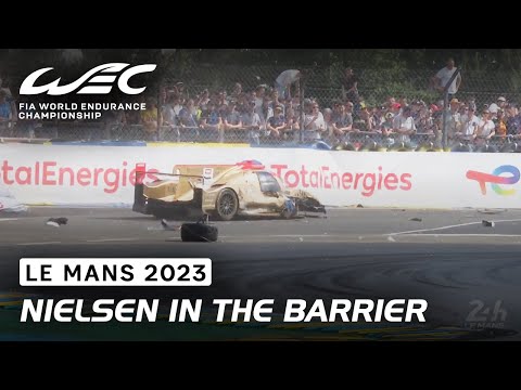 Nielsen Racing #14 in the barrier I 2023 24 Hours of Le Mans I FIA WEC