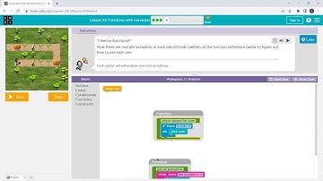 L22-4 |Code.org | Express-2021 | Lesson 21:  Functions with Harvester | level 4