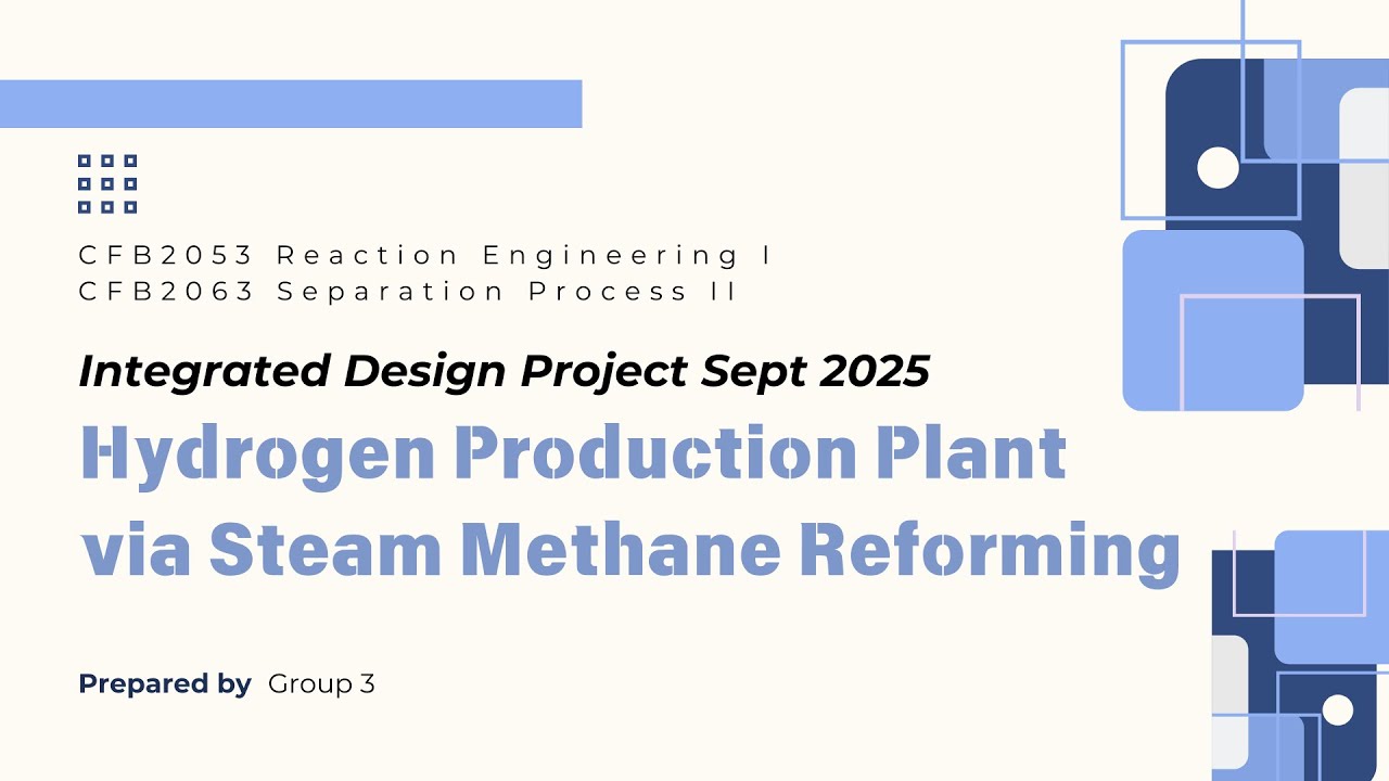 Hydrogen Production Plant Design via Steam Methane Reforming | IDP ...