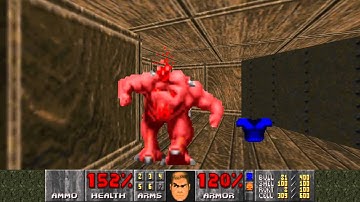 The Ultimate Doom - E2M6: Halls of the Damned (Ultra-Violence, 100% Kills, 100% Secrets)