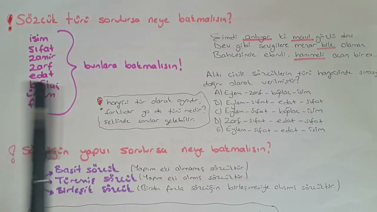 Türkçe soruları aslında ne soruyor Sen neye bakmalısın