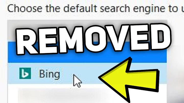 How to remove Bing Search Engine on Firefox