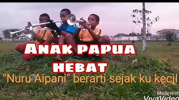 Kren anak sekolah taruna papua timika,main trompet lagu nuruaipani suku kamoro timika